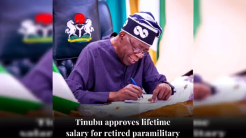 Tinubu Approves Lifetime Salary for Retired Senior Paramilitary Officers
