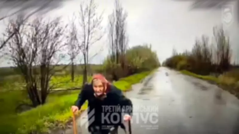 Ukrainian Soldiers Use Robot to Rescue Elderly Woman from Russian Fire