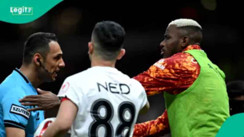 Victor Osimhen Escapes Red Card After Charging at Referee in Galatasaray Defeat