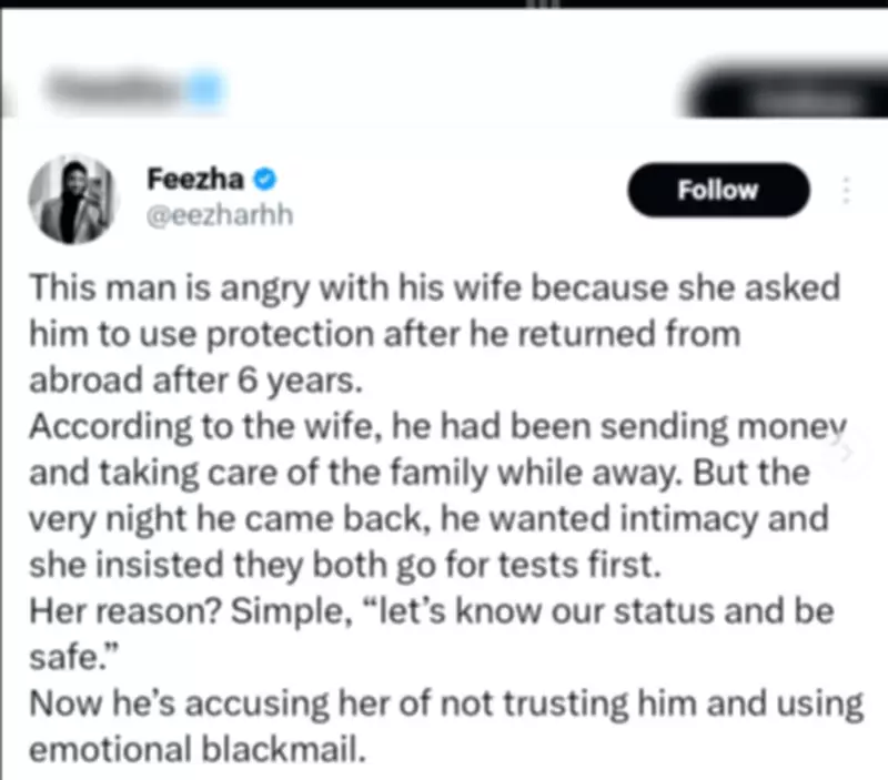 X User's Story of Marital Tension Over Health Tests Sparks Debate