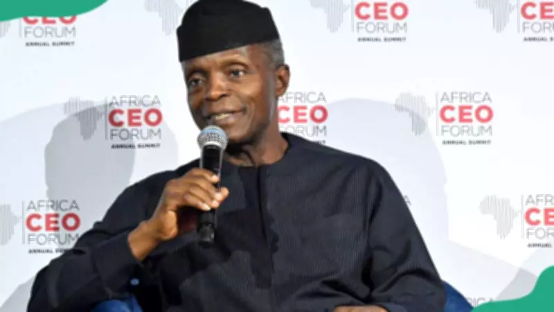 Yemi Osinbajo Shares How a Restaurant Encounter Ended His Alcohol Habit