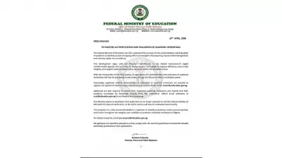 FG Fully Digitizes Academic Credential Authentication and Evaluation Process