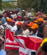 Atiku, Obi, Melaye Lead 'Save Democracy' Protest at INEC Abuja Headquarters
