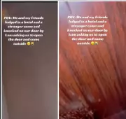 Lady Recounts Terrifying 1am Hotel Encounter With Stranger at Door