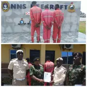 Nigerian Navy Hands Over Three Ghanaian Stowaways to Immigration Service