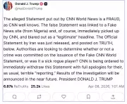 Trump Threatens CNN Over Iran Report Tied to Nigerian Fake News Site