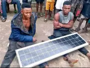 Two Men Apprehended for Stealing Solar Street Lights in Bayelsa