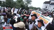 Youths and Civil Society Groups Rally at Jonathan's Office, Demand 2027 Presidential Run