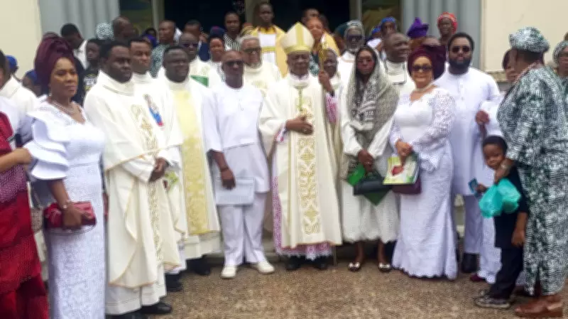 Archbishop Martins, Godonu, Others Pay Tribute to Late Monsignor Osu at Funeral