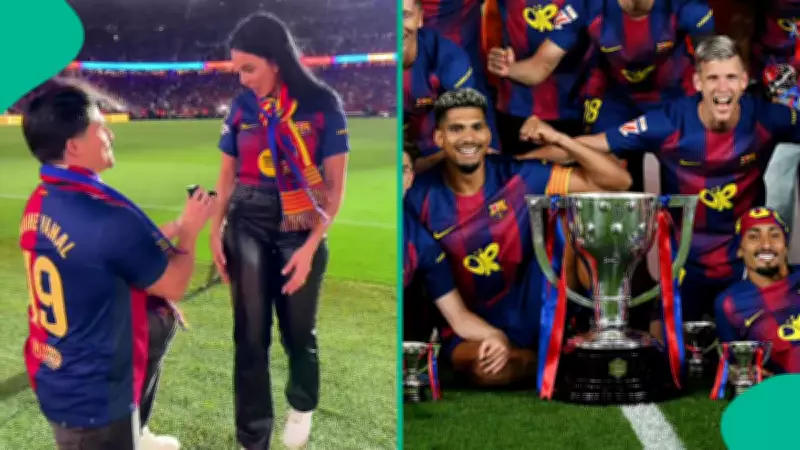 Barcelona Fan's Marriage Proposal Steals Show After El Clásico Win vs Real Madrid