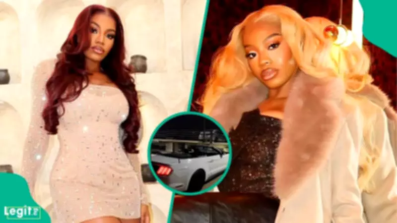 BBNaija's Angel Smith Shows Off New Mustang Convertible After Split