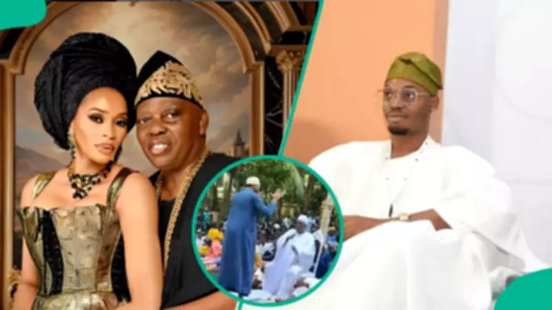 Billionaire Okoya Scolds Son Rakeem During Eid Prayers in Viral Video