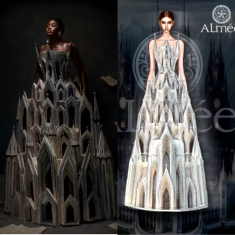 Controversy over Ghanaian actress Nana's Cathedral dress design ownership claim