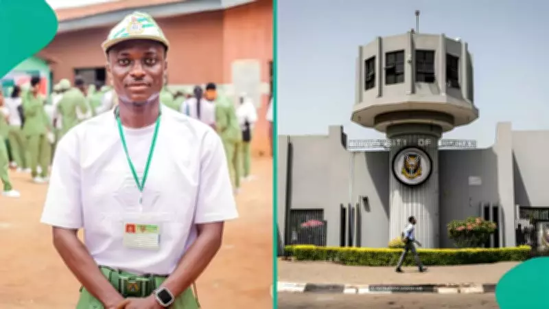 Corps Member at University of Ibadan Shows Off Two Awards Received During POP