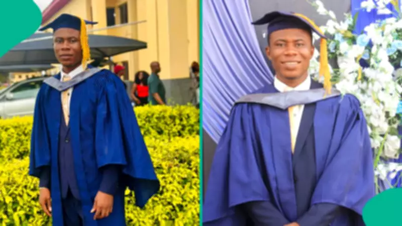 DELSU Graduate Who Almost Quit School Bags First Class Degree, Photos Go Viral