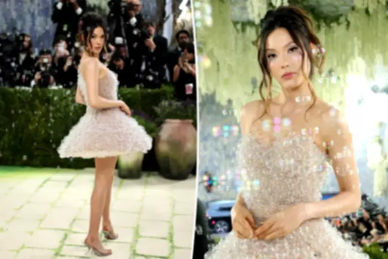 Eileen Gu Stuns at 2026 Met Gala in Dress with 15K Glass Bubbles