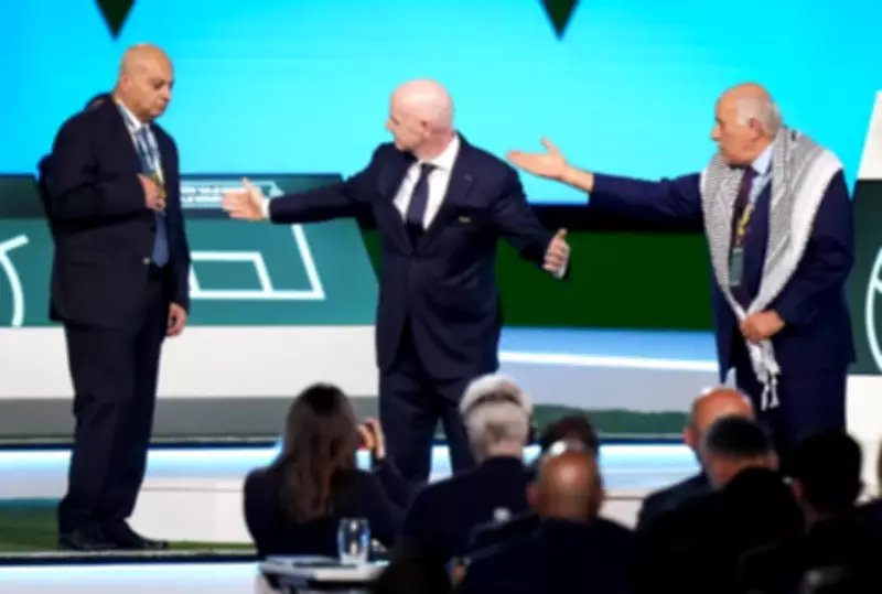 FIFA President's Attempted Israel-Palestine Handshake Fails Miserably
