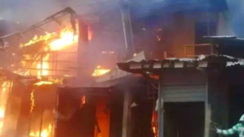 Fire Guts Tejuosho Market Again, Goods Worth Millions Destroyed