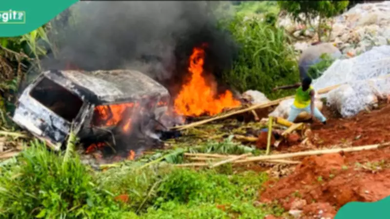 Five Dead, Ten Injured in Ogun Bus Crash and Fire Incident
