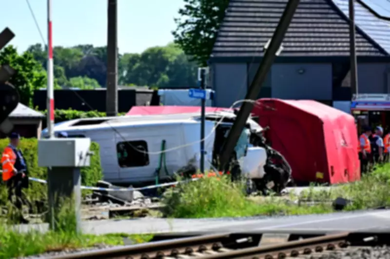 Four dead, including two children, as train hits school bus in Belgium