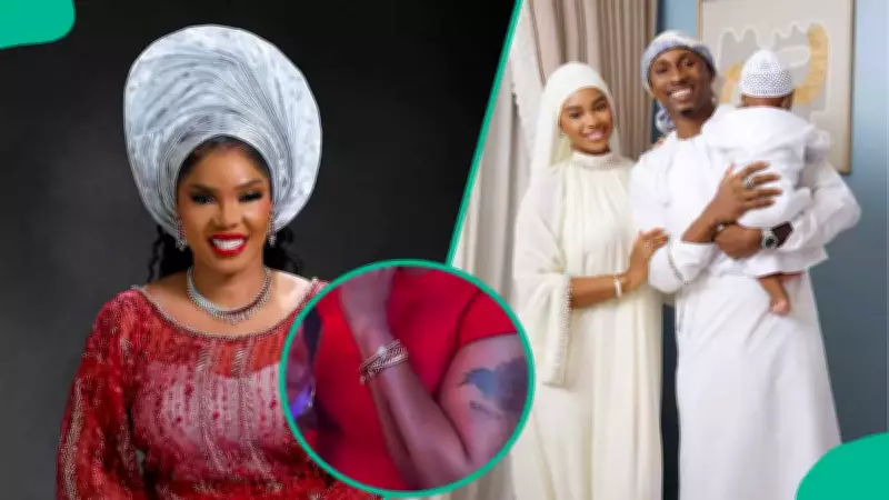 Iyabo Ojo Tattoos Grandson Rakeem's Name, Storms Canada for Birthday