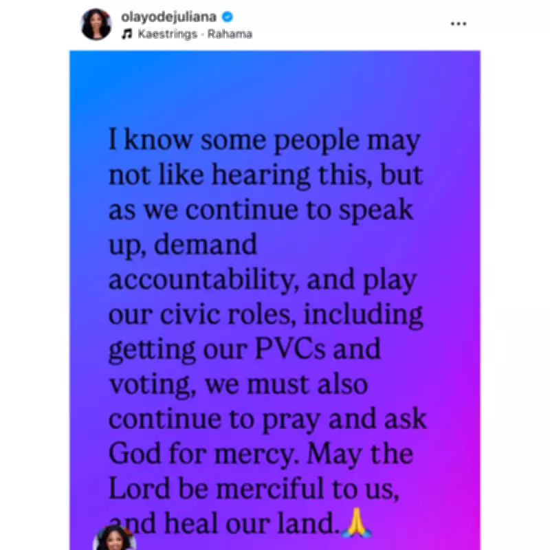 Juliana Olayode Knocks Spyro, Others Over Calls for Pastors to Speak on Insecurity