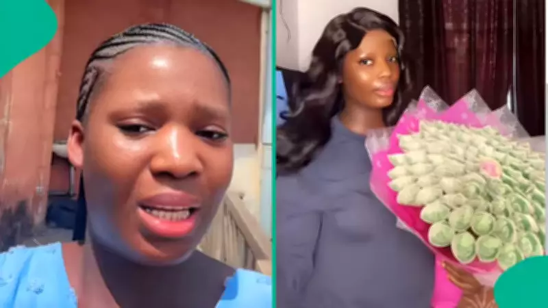 Lady Distraught After Money Bouquet Gift Stolen at Home