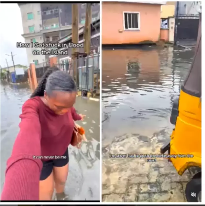 Lady Recounts Terrifying Flood Experience in Lagos, Warns Others