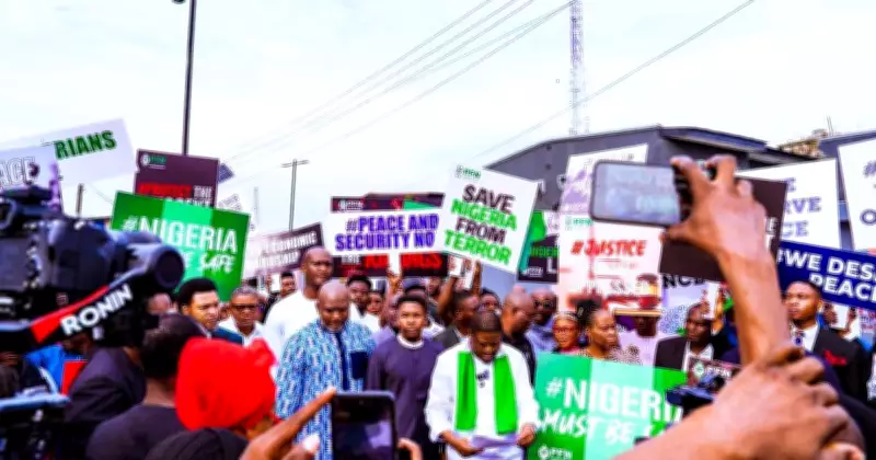 Lagos PFN Protests Rising Insecurity Led by Pastors Yemi Davids and Emmanuel Iren