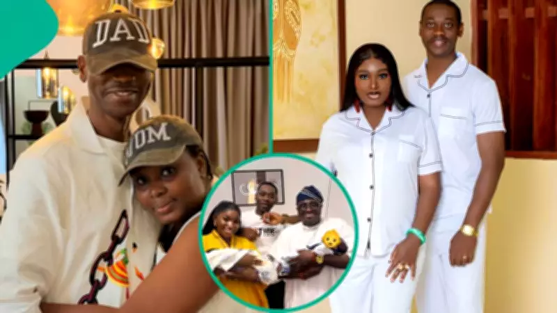 Lateef Adedimeji, Mo Bimpe's Triplets Reach 100k Instagram Followers in 4 Days