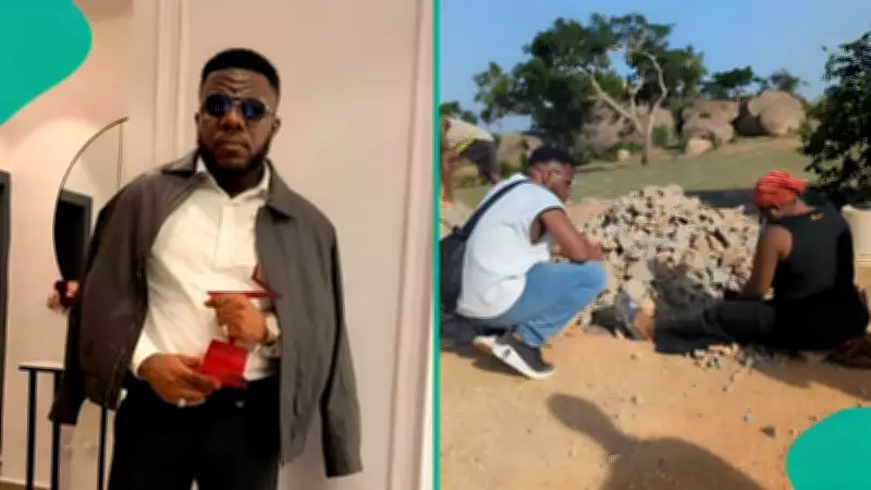 Man Angry After Rock Breaker Woman Reveals Her Earnings, Sparks Reactions