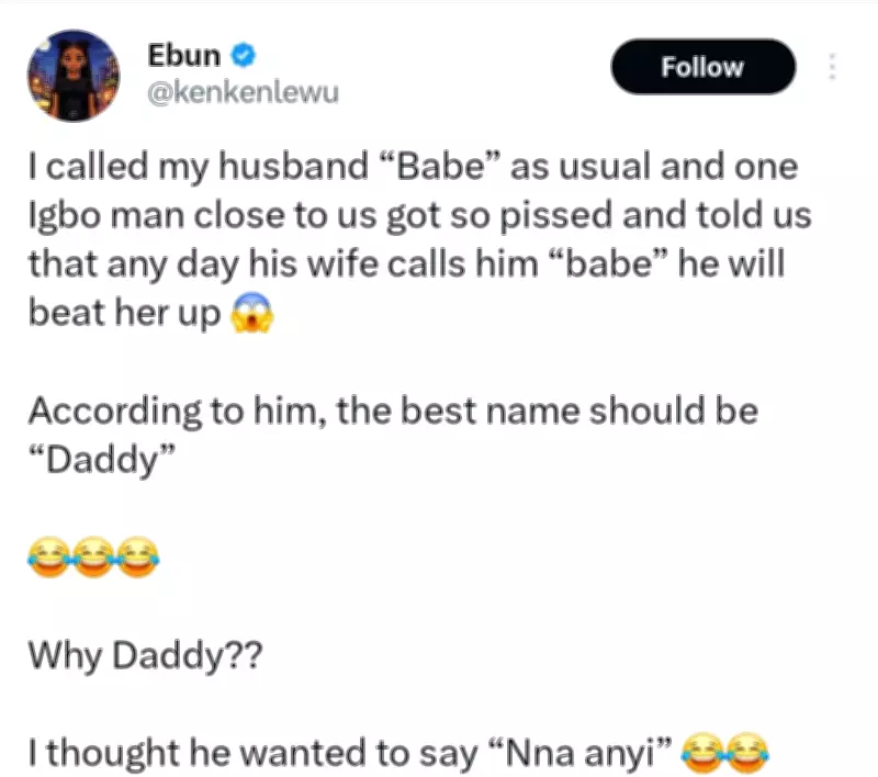 Man Threatens to Beat Wife for Calling Him 'Babe' Instead of 'Daddy', X User Shares Shock