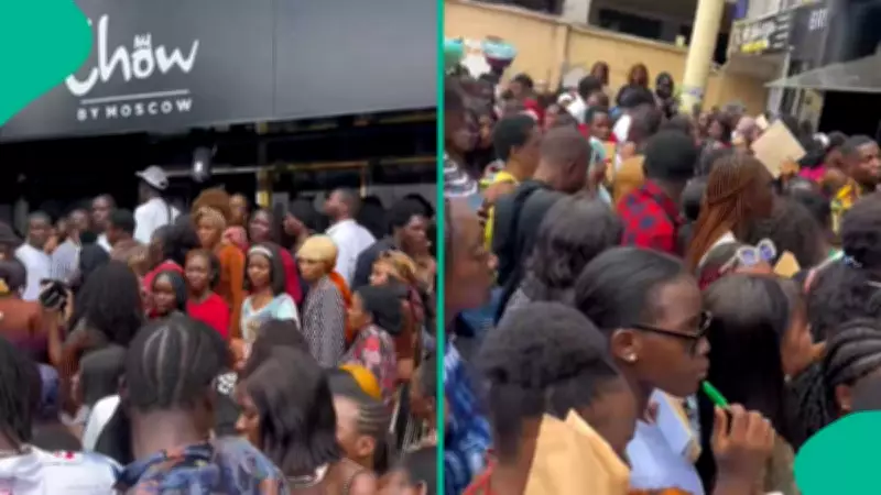 Massive Crowd of Job Seekers Storms Abuja Nightclub for Recruitment