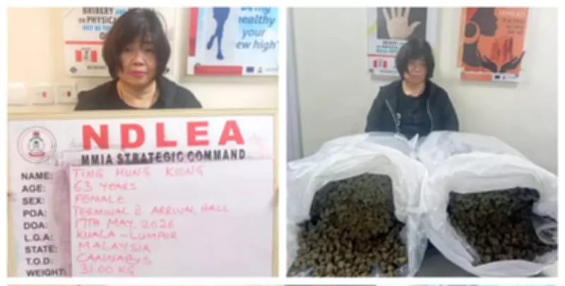 NDLEA arrests 63-year-old Chinese grandmother with 31kg cannabis at Lagos airport