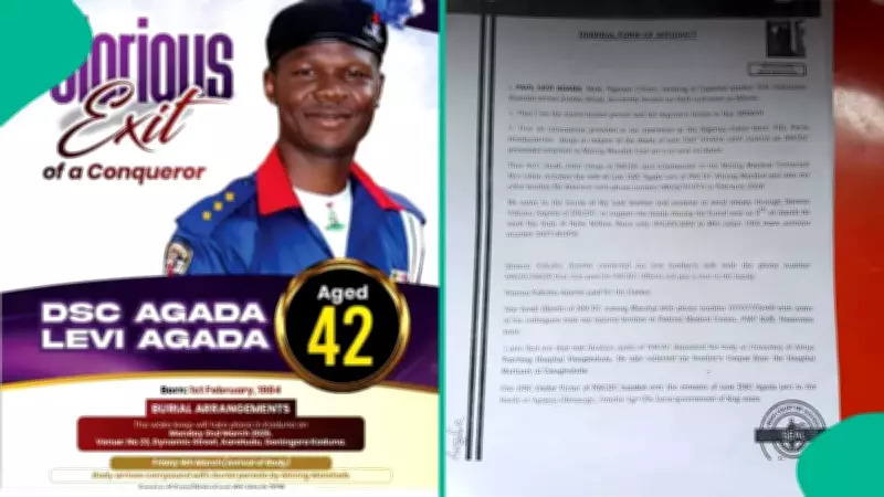 Nigeria Family Demands Justice Over NSCDC Officer Agada's Death in Nasarawa