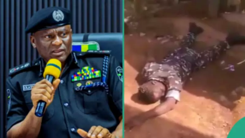 Nigeria Police Disciplines Officer Seen Rolling on Ground in Ekiti