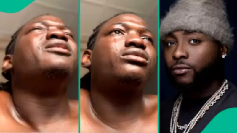 Nigerian Artist Breaks Down in Tears After Davido Recognizes His Painting