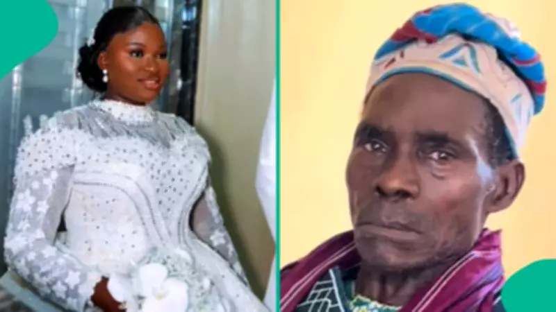 Nigerian Bride's Father Sheds Tears While Giving Daughter Away at Wedding