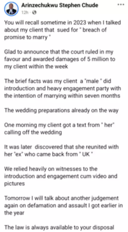 Nigerian Court Orders Woman to Pay N5m for Breach of Promise to Marry