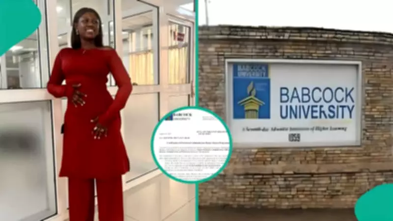 Nigerian Lady Flaunts Babcock University Admission Letter, Chooses MBA Over Banking Career