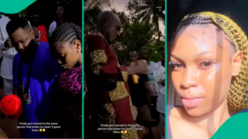 Nigerian Lady Marries Man Who Broke Her Heart Three Times, Faces Online Backlash