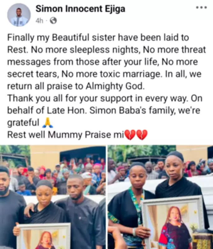 Nigerian Man Mourns Sister Who Died in Toxic Marriage