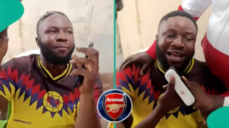 Nigerian Man Vows to Shave Beard if Arsenal Wins Premier League, Goes Viral