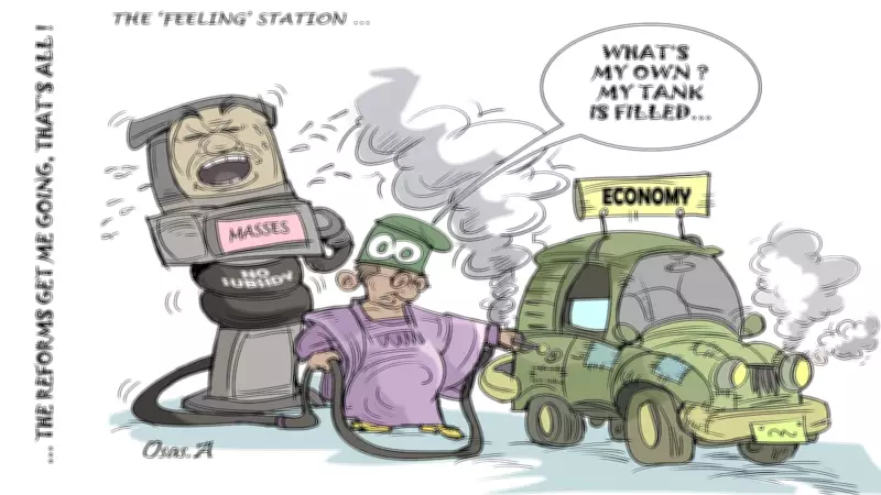 Nigeria's Economic Struggles Depicted in Guardian Cartoon
