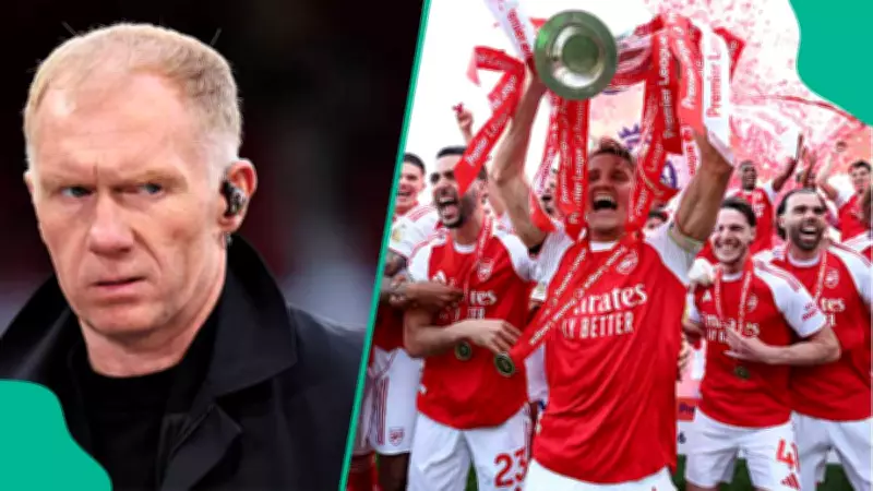 Paul Scholes Apologises to Arsenal After Premier League Title Win