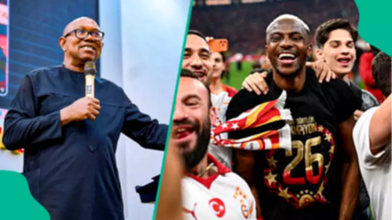 Peter Obi Congratulates Victor Osimhen After Galatasaray's Turkish Super Lig Title Win