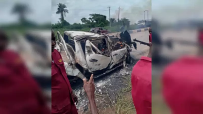 Police escort officer burnt alive in Ogun expressway auto crash