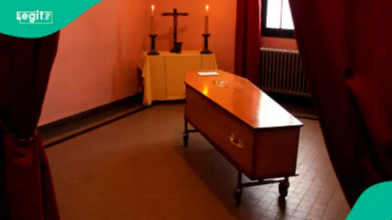 Priest Falls on Coffin During Burial Service in Ghana, Ceremony Ends