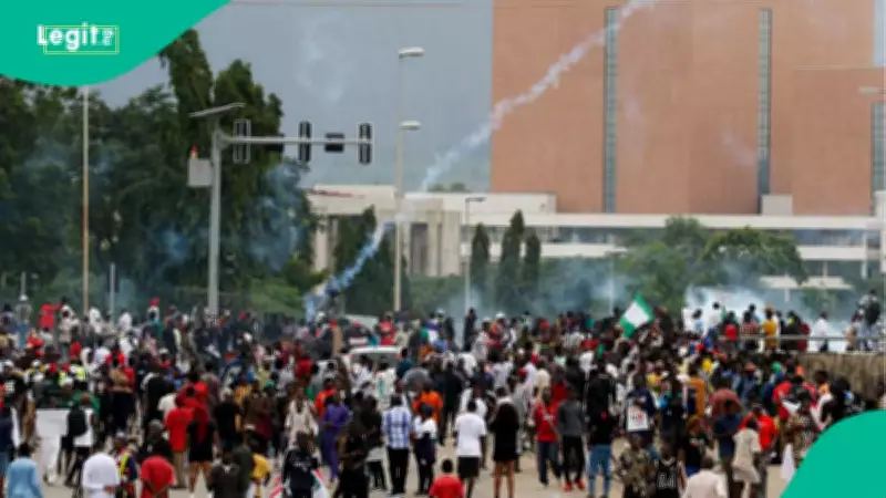 Protest at Abuja Federal High Court Over Opposition Party Deregistration