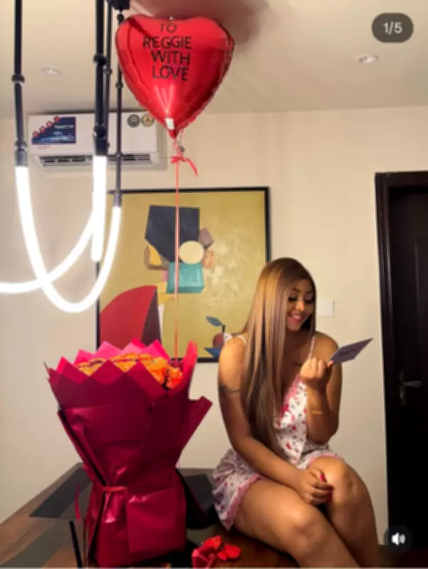 Regina Daniels Flashes Romantic Gifts, Note From Mystery Admirer